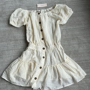 EBERJEY  ivory eyelet sundress